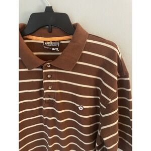 90s‎ VTG Southpole Polo Shirt Mens 2XL Baggy Striped Hip Hop Streetwear